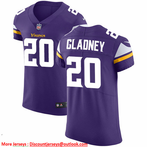 Nike Vikings #20 Jeff Gladney Purple Team Color Men's Stitched NFL Vapor Untouchable Elite Jersey
