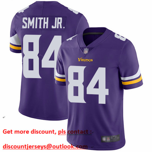 Vikings #84 Irv Smith Jr. Purple Team Color Men's Stitched Football Vapor Untouchable Limited Jersey
