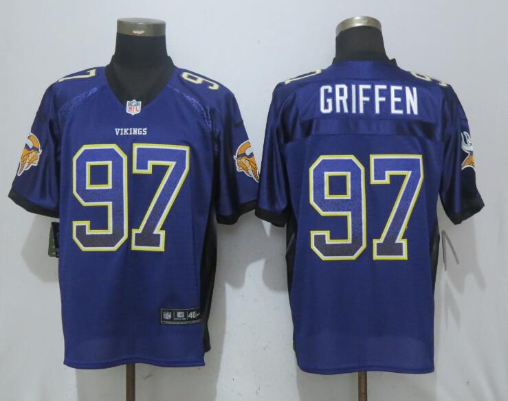 NEW Nike Vikings #97 Griffen Drift Fashion Purple Elite Jersey NEW Nike Vikings #97 Griffen Drift Fashion Purple Elite Jersey
