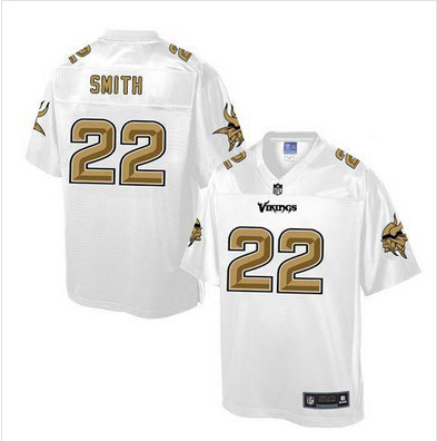 Nike Vikings #22 Harrison Smith White Men's NFL Pro Line Fashion Game Jersey