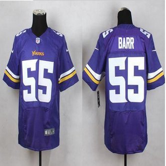 New Minnesota Vikings #55 Anthony Barr Purple Team Color Men's Stitched NFL Elite Jersey