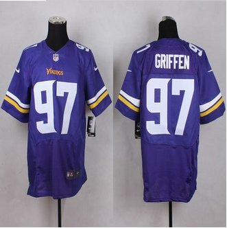 New Minnesota Vikings #97 Everson Griffen Purple Team Color Men's Stitched NFL Elite Jersey