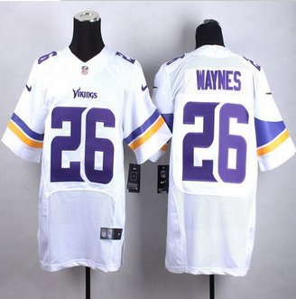 New Minnesota Vikings #26 Trae Waynes White Men's Stitched NFL Elite Jersey