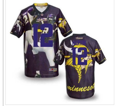 Minnesota Vikings #12 HARVIN Men's Stitched NFL Elite Fanatical Version Jersey (4)