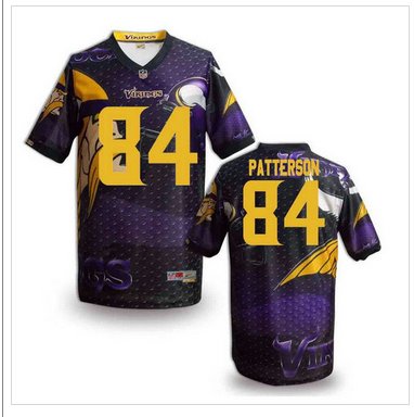 Minnesota Vikings #84 PATTERSON Men's Stitched NFL Elite Fanatical Version Jersey (6)