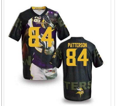 Minnesota Vikings #84 PATTERSON Men's Stitched NFL Elite Fanatical Version Jersey (5)
