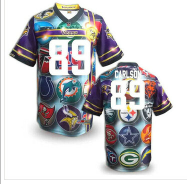 Minnesota Vikings #89 CARLSON Men's Stitched NFL Elite Fanatical Version Jersey (10)