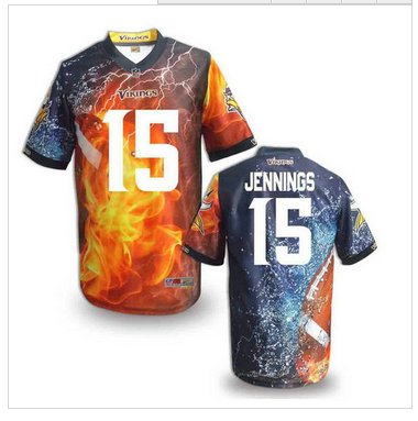 Minnesota Vikings #15 JENNINGS Men's Stitched NFL Elite Fanatical Version Jersey (8)