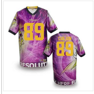 Minnesota Vikings #89 CARLSON Men's Stitched NFL Elite Fanatical Version Jersey (2)