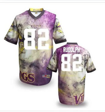 Minnesota Vikings #82 RUDOLPH Men's Stitched NFL Elite Fanatical Version Jersey (9)