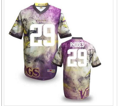Minnesota Vikings #29 RHODES Men's Stitched NFL Elite Fanatical Version Jersey (9)