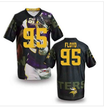 Minnesota Vikings #95 FLOYD Men's Stitched NFL Elite Fanatical Version Jersey (5)