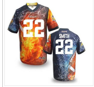 Minnesota Vikings #22 AMITH Men's Stitched NFL Elite Fanatical Version Jersey (8)