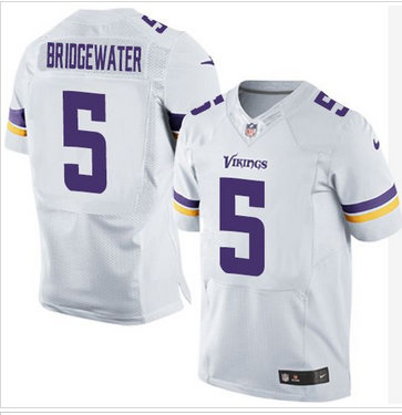 NEW Vikings #5 Teddy Bridgewater White Men's Stitched NFL Elite Jersey NEW Vikings #5 Teddy Bridgewater White Men's Stitched NFL Elite Jersey