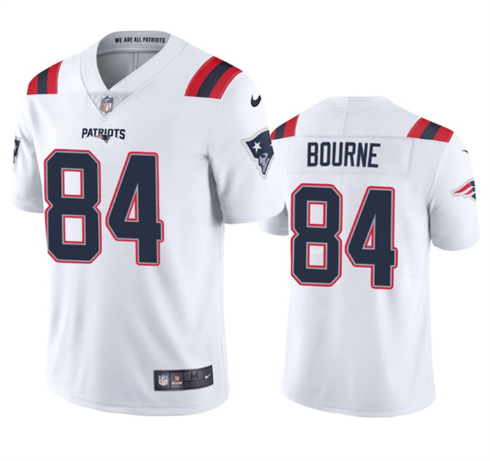 Men's New England Patriots #84 Kendrick Bourne White Vapor Untouchable Stitched Football Jersey Men's New England Patriots #84 Kendrick Bourne White Vapor Untouchable Stitched Football Jersey