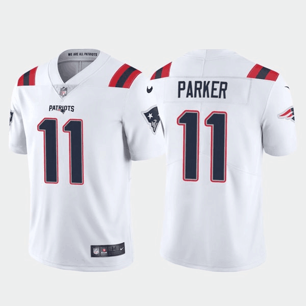 Men's New England Patriots #11 DeVante Parker White Vapor Untouchable Limited Stitched Jersey Men's New England Patriots #11 DeVante Parker White Vapor Untouchable Limited Stitched Jersey