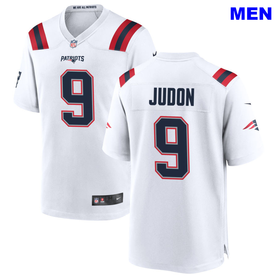 Men New England Patriots #9 Matt Judon White Away 2021 Vapor Limited Football Jersey Men New England Patriots #9 Matt Judon White Away 2021 Vapor Limited Football Jersey
