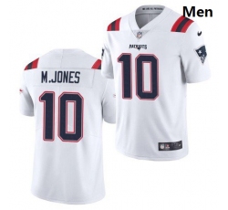 Men New England Patriots #10 Mac Jones White 2021 Limited Football Jersey Men New England Patriots #10 Mac Jones White 2021 Limited Football Jersey