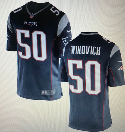 Patriots #50 Chase Winovich Navy Vapor limited Jersey Patriots #50 Chase Winovich Navy Vapor limited Jersey