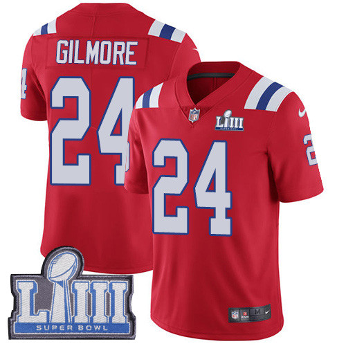 Nike Patriots #24 Stephon Gilmore Red Alternate Super Bowl LIII Bound Men's Stitched NFL Vapor Untouchable Limited Jersey Nike Patriots #24 Stephon Gilmore Red Alternate Super Bowl LIII Bound Men's Stitched NFL Vapor Untouchable Limited Jersey