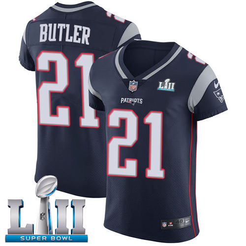 Nike Patriots #21 Malcolm Butler Navy Blue Team Color Super Bowl LII Men's Stitched NFL Vapor Untouchable Elite Jersey Nike Patriots #21 Malcolm Butler Navy Blue Team Color Super Bowl LII Men's Stitched NFL Vapor Untouchable Elite Jersey