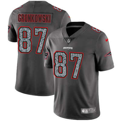 Nike Patriots #87 Rob Gronkowski Gray Static Men's NFL Vapor Untouchable Game Jersey Nike Patriots #87 Rob Gronkowski Gray Static Men's NFL Vapor Untouchable Game Jersey