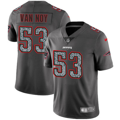 Nike Patriots #53 Kyle Van Noy Gray Static Men's NFL Vapor Untouchable Game Jersey