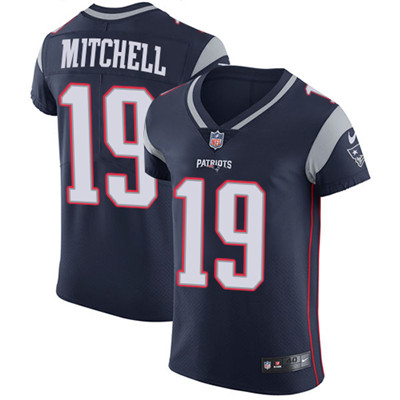 Nike Patriots #19 Malcolm Mitchell Navy Blue Team Color Men's Stitched NFL Vapor Untouchable Elite Jersey Nike Patriots #19 Malcolm Mitchell Navy Blue Team Color Men's Stitched NFL Vapor Untouchable Elite Jersey