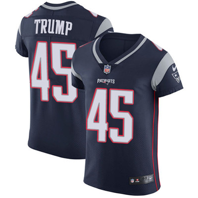 Nike Patriots #45 Donald Trump Navy Blue Team Color Men's Stitched NFL Vapor Untouchable Elite Jersey Nike Patriots #45 Donald Trump Navy Blue Team Color Men's Stitched NFL Vapor Untouchable Elite Jersey