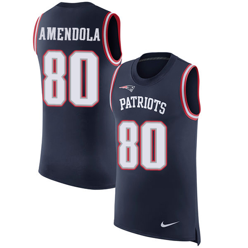 Nike Patriots #80 Danny Amendola Navy Blue Team Color Men's Stitched NFL Limited Rush Tank Top Jersey Nike Patriots #80 Danny Amendola Navy Blue Team Color Men's Stitched NFL Limited Rush Tank Top Jersey