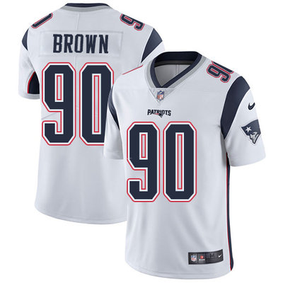 Nike Patriots #90 Malcom Brown White Men's Stitched NFL Vapor Untouchable Limited Jersey Nike Patriots #90 Malcom Brown White Men's Stitched NFL Vapor Untouchable Limited Jersey