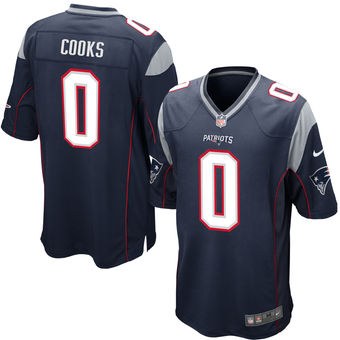 Men's New England Patriots Brandin Cooks Nike Navy Game Jersey