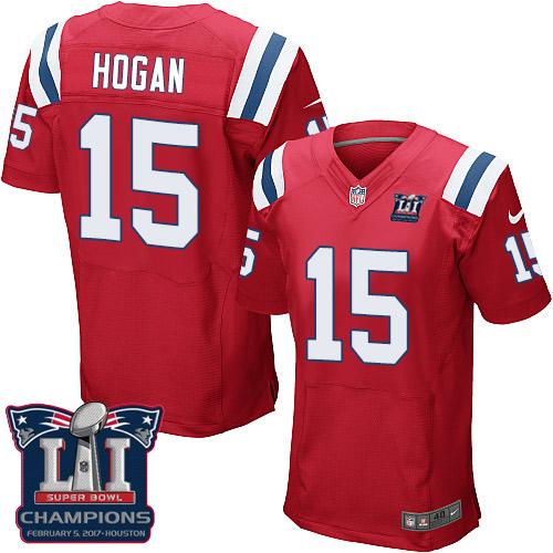 Nike Patriots #15 Chris Hogan Red Alternate Super Bowl LI Champions Men's Stitched NFL Elite Jersey Nike Patriots #15 Chris Hogan Red Alternate Super Bowl LI Champions Men's Stitched NFL Elite Jersey