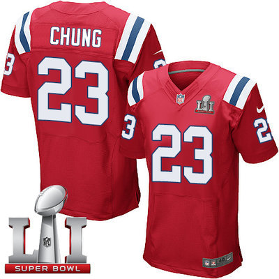 Nike Patriots #23 Patrick Chung Red Alternate Super Bowl LI 51 Men's Stitched NFL Elite Jersey Nike Patriots #23 Patrick Chung Red Alternate Super Bowl LI 51 Men's Stitched NFL Elite Jersey