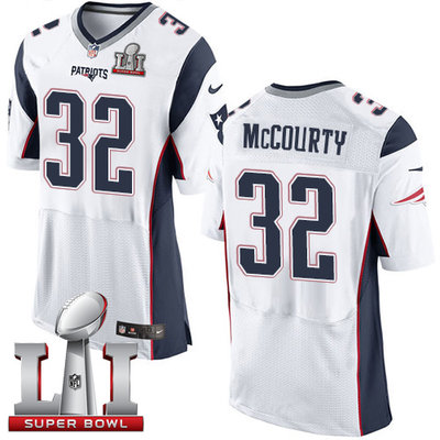 Nike Patriots #32 Devin McCourty White Super Bowl LI 51 Men's Stitched NFL New Elite Jersey Nike Patriots #32 Devin McCourty White Super Bowl LI 51 Men's Stitched NFL New Elite Jersey