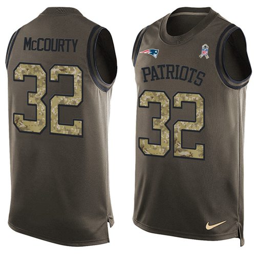 Nike Patriots #32 Devin McCourty Green Men's Stitched NFL Limited Salute To Service Tank Top Jersey Nike Patriots #32 Devin McCourty Green Men's Stitched NFL Limited Salute To Service Tank Top Jersey