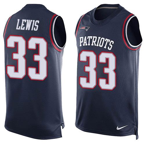 Nike Patriots #33 Dion Lewis Navy Blue Team Color Men's Stitched NFL Limited Tank Top Jersey Nike Patriots #33 Dion Lewis Navy Blue Team Color Men's Stitched NFL Limited Tank Top Jersey