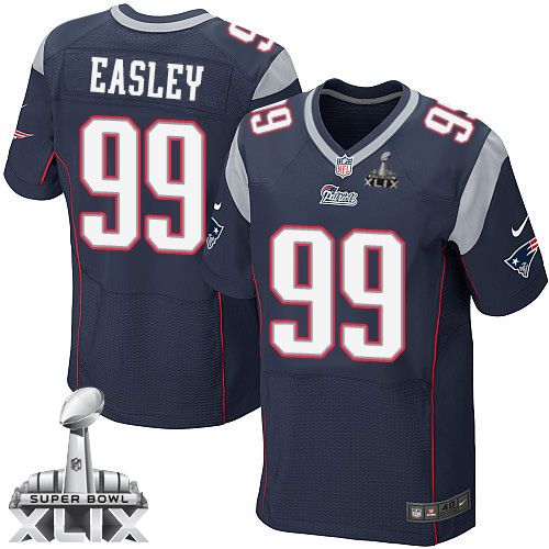 Nike Patriots #99 Dominique Easley Navy Blue Team Color Super Bowl XLIX Men's Stitched NFL Elite Jersey Nike Patriots #99 Dominique Easley Navy Blue Team Color Super Bowl XLIX Men's Stitched NFL Elite Jersey