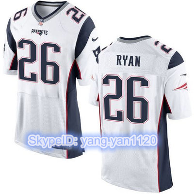 Nike Patriots #26 Logan Ryan White Men's Stitched NFL New Elite Jersey Nike Patriots #26 Logan Ryan White Men's Stitched NFL New Elite Jersey