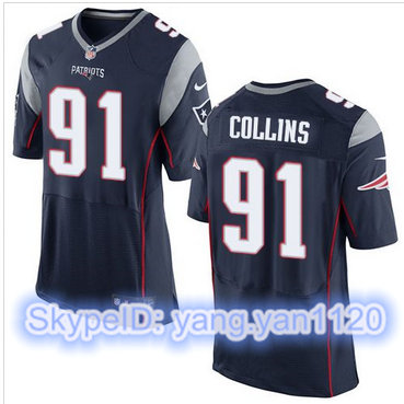 Nike New England Patriots #91 Jamie Collins Navy Blue Team Color Men's Stitched NFL New Elite Jersey Nike New England Patriots #91 Jamie Collins Navy Blue Team Color Men's Stitched NFL New Elite Jersey