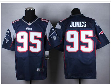 New New England Patriots #95 Chandler Jones Navy Blue Team Color NFL Elite Jersey