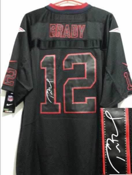NEW Signed Elite NEW England Patriots 12 Tom Brady Lights out Black NEW Signed Elite NEW England Patriots 12 Tom Brady Lights out Black
