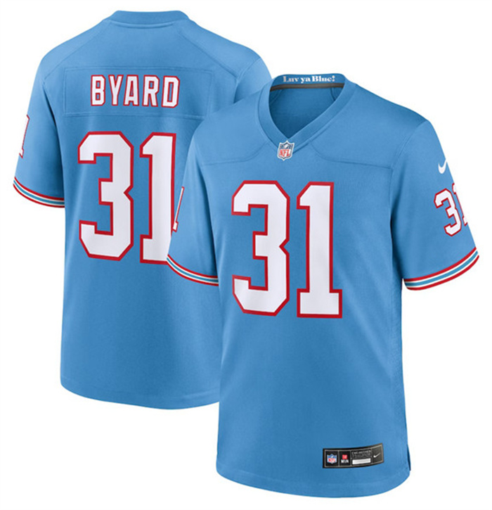 Men's Tennessee Titans #31 Kevin Byard Light Blue Throwback Player Stitched Game Jersey Men's Tennessee Titans #31 Kevin Byard Light Blue Throwback Player Stitched Game Jersey