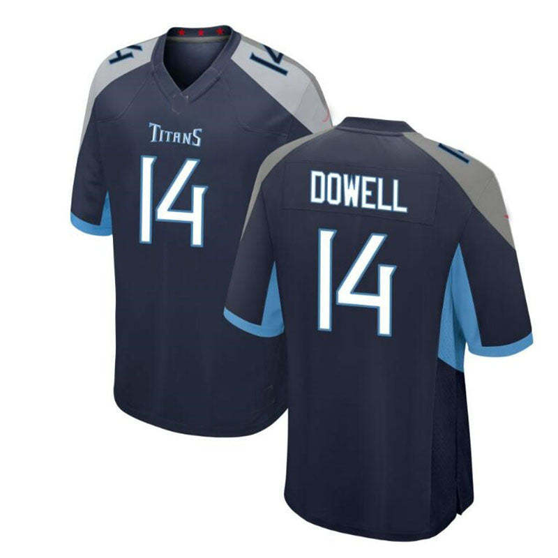 Tennessee Titans #14 Colton Dowell Navy Stitched Vapor Limited Football Jerseys