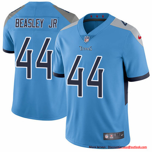 Nike Titans #44 Vic Beasley Jr Light Blue Alternate Men's Stitched NFL Vapor Untouchable Limited Jersey