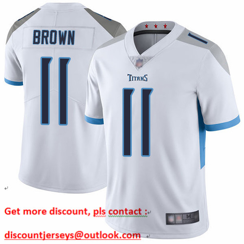 Titans #11 A.J. Brown White Men's Stitched Football Vapor Untouchable Limited Jersey