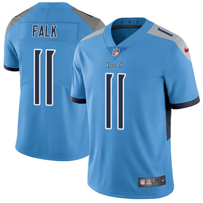 Nike Titans #11 Luke Falk Light Blue Team Color Men's Stitched NFL Vapor Untouchable Limited Jersey