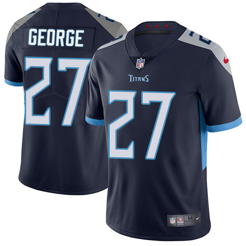 Nike Titans #27 Eddie George Navy Blue Alternate Men's Stitched NFL Vapor Untouchable Limited Jersey Nike Titans #27 Eddie George Navy Blue Alternate Men's Stitched NFL Vapor Untouchable Limited Jersey