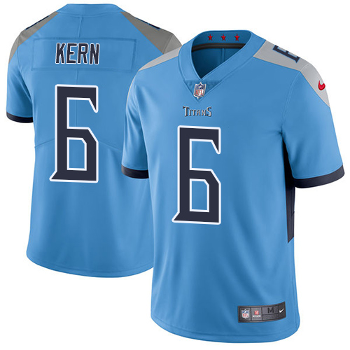 Nike Titans #6 Brett Kern Light Blue Team Color Men's Stitched NFL Vapor Untouchable Limited Jersey