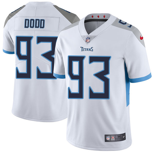 Nike Titans #93 Kevin Dodd White Men's Stitched NFL Vapor Untouchable Limited Jersey